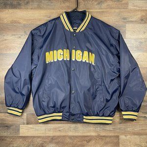 University of Michigan Wolverines Jacket XL Steve and Barry's (Damaged) VTG